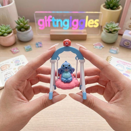 Cute Stitch Swing Figurine