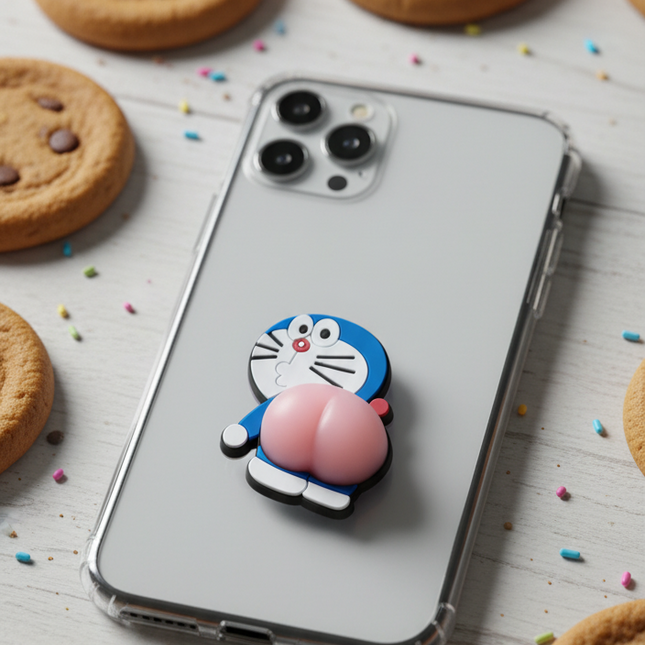 Doraemon Butt Phone Grip