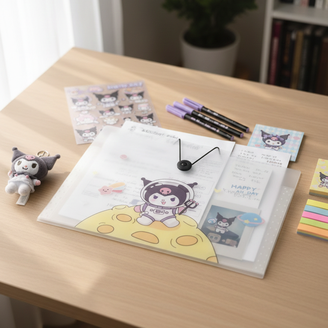 Kuromi A4 Folder with Pockets