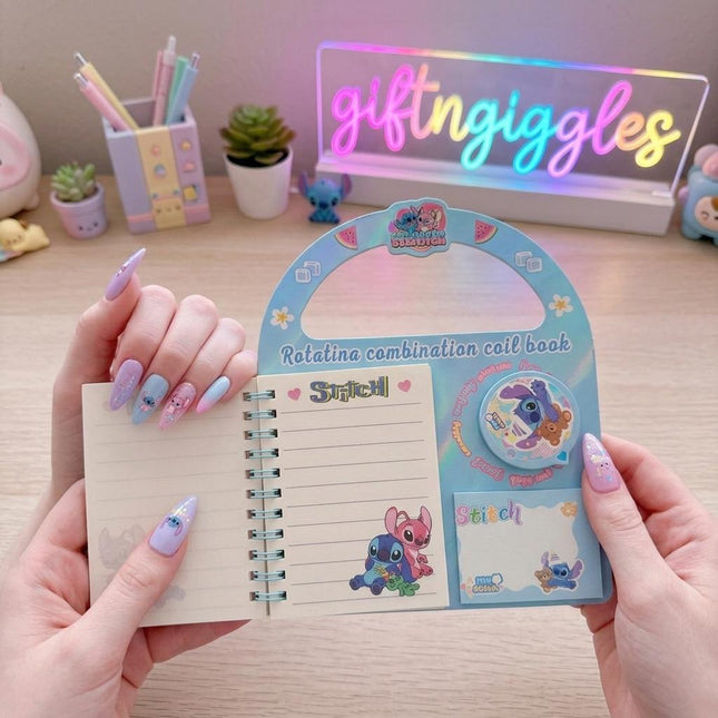 Disney Stitch Rotating Combination Coil Book