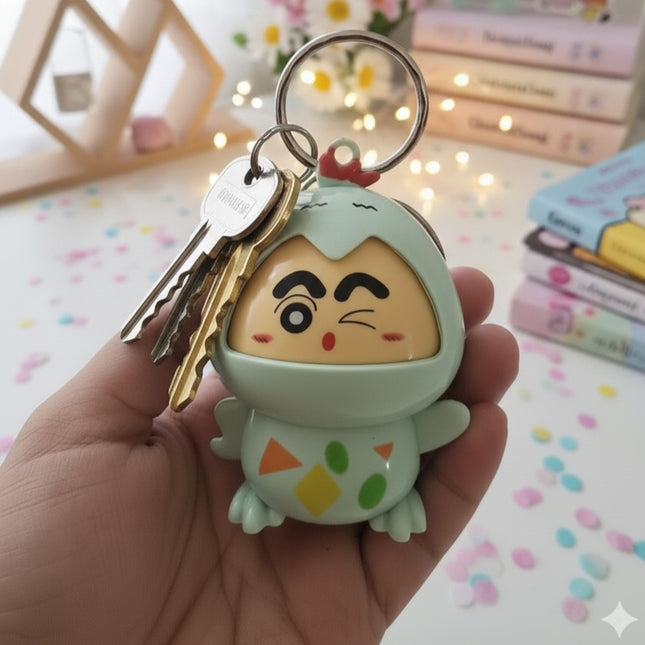 Shinchan Fish Face Changing Keychain