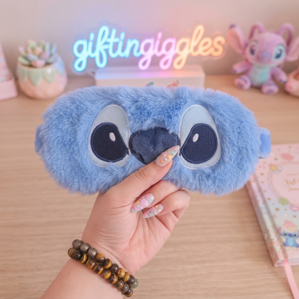 Plush Stitch Sleep Mask – Soft & Cozy Travel Eye Mask for Ultimate Relaxation 😴✨🛸