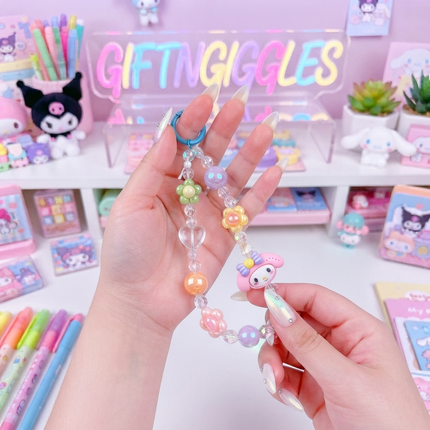 ✨ Sanrio Inspired Kawaii Beaded Phone Charm - 🎀📱💖