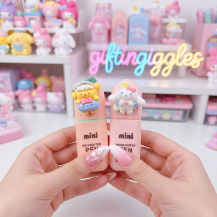 ✨ Kawaii Sanrio-Inspired Mini Highlighter Collection 🎀🖊️