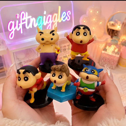 Adorable Shinchan Character Action Figure Collection