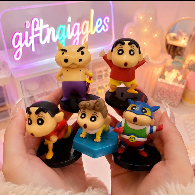 Adorable Shinchan Character Action Figure Collection