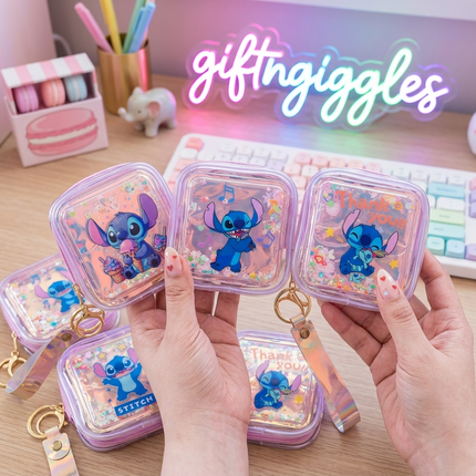 Kawaii Stitch Water Coin Purse/Keychain/Bag Charm