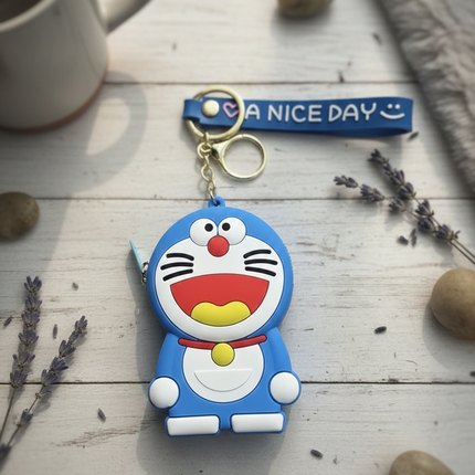 Doremon Coin Pouch with Keychain / Bag Charm