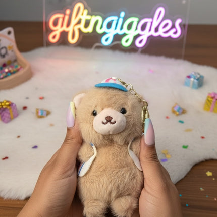 Cute Plushy Bear Keychain / Bag Charm