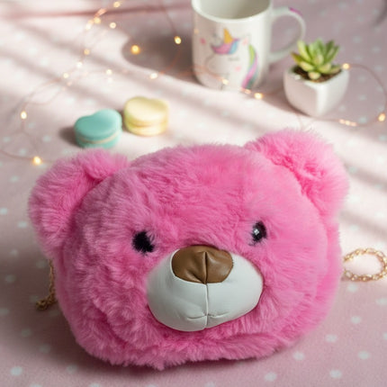 Cute Bear Plushy Sling Bag