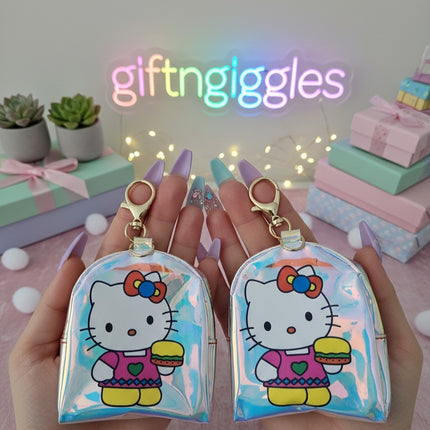 Hello Kitty Holographic Coin Purse/Keychain/Bag Charm
