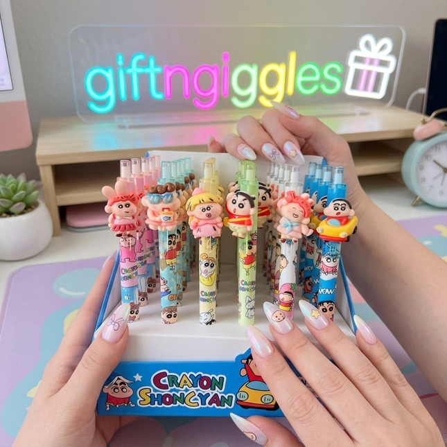 Kawaii Crayon Shinchan Character Gel Pens