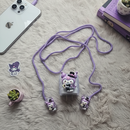 Kuromi Iphone TPU (soft) (20W) Charger Case