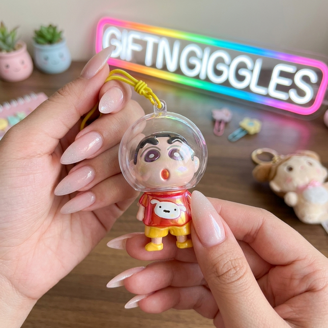 Shinchan Space Keychain