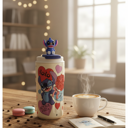 Cute Stitch Coffee Tumbler