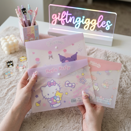 Sanrio Aesthetic Character Stationery Folders