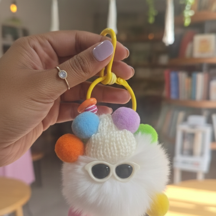Pom Pom Bag Charm
