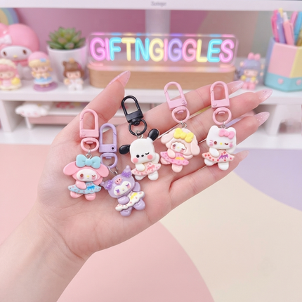 Cute Sanrio Inspired Cartoon Zip Charms & Bag Clips 🎀✨