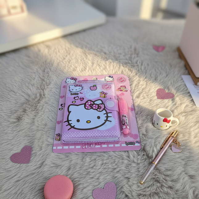 Cute Hello Kitty Diary with Pen