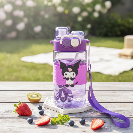 Dual Sipper Kuromi Water Bottle
