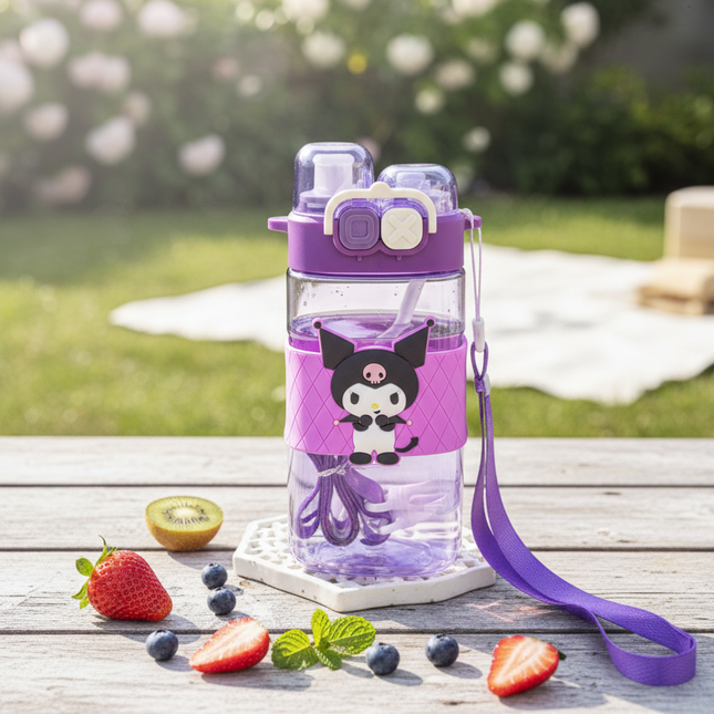 Dual Sipper Kuromi Water Bottle