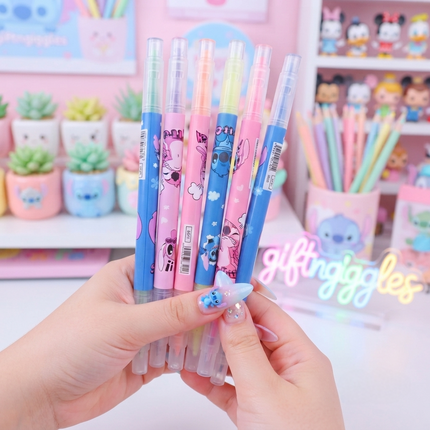 ✨ Stitch Magical Dual-Sided Highlighter Set 🖊️💙