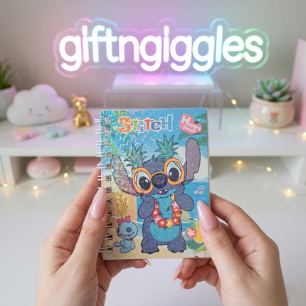 Ohana Adventures: Stitch Diary with Fun Stickers