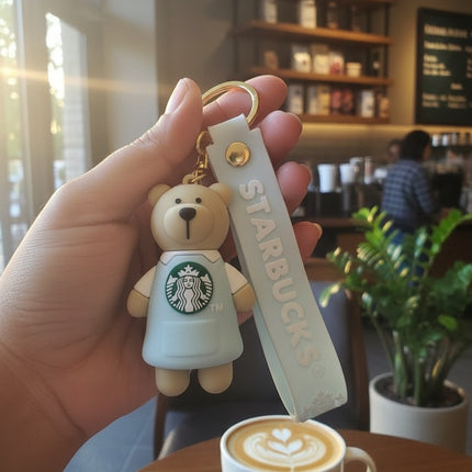 Starbucks Teddy Keychain / Bag Charm
