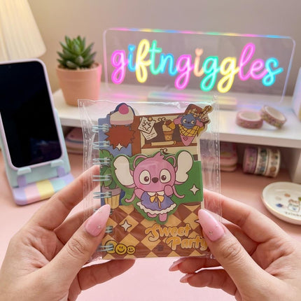 📓 Cute Stitch & Angel Spiral Pocket Diary