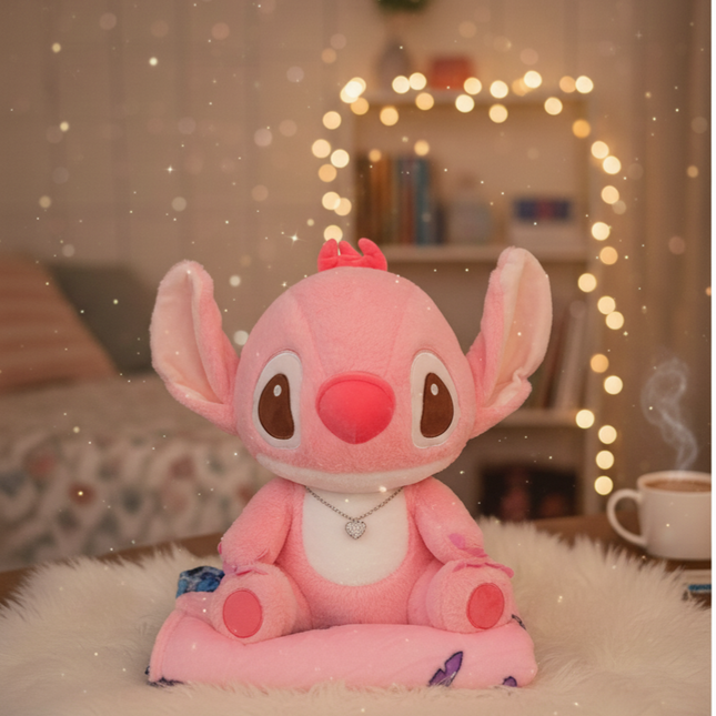 Big Angel plushy toy with blanket - soft & furry