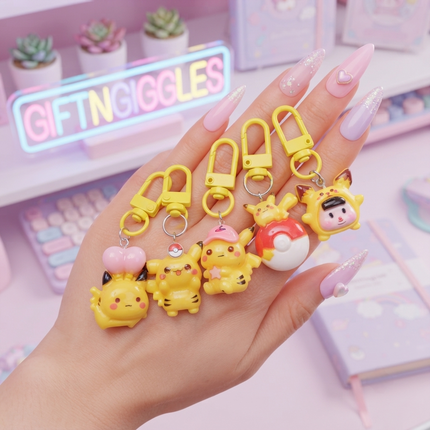 Kawaii Pokémon Pikachu Mini Zip Charm