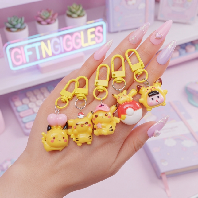 Kawaii Pokémon Pikachu Mini Zip Charm