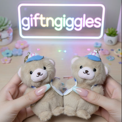 Cute Plushy Bear Keychain / Bag Charm