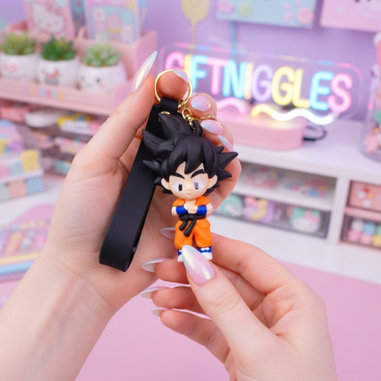 ✨ Goku Anime Keychain – Cute Dragon Ball Z Bag Charm 🐉🔥🎒