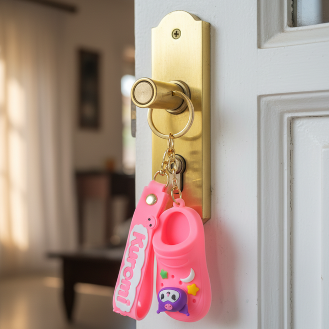 Kuromi Crocs Keychain