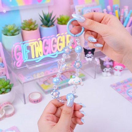 ✨ Sanrio Inspired Kawaii Beaded Phone Charm - 🎀📱💖