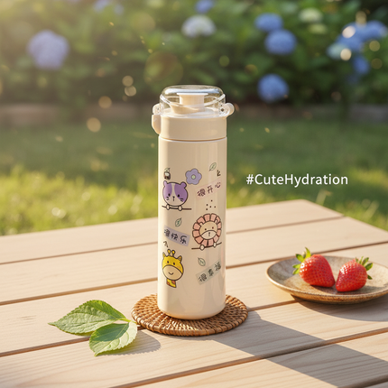 Cute Glass Water Bottle