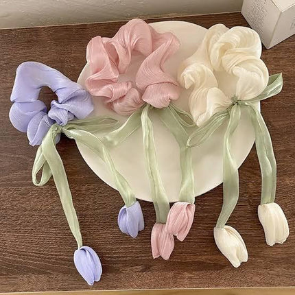 Tulip Scrunchies Pair