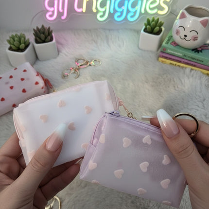 Heart Keychain/Coin Pouch