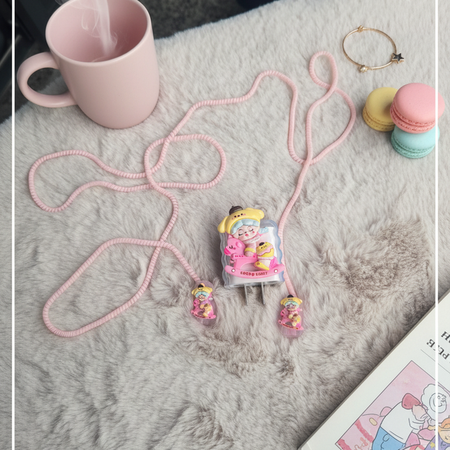 Cute IPhone  TPU (soft) (20W) Charger Case