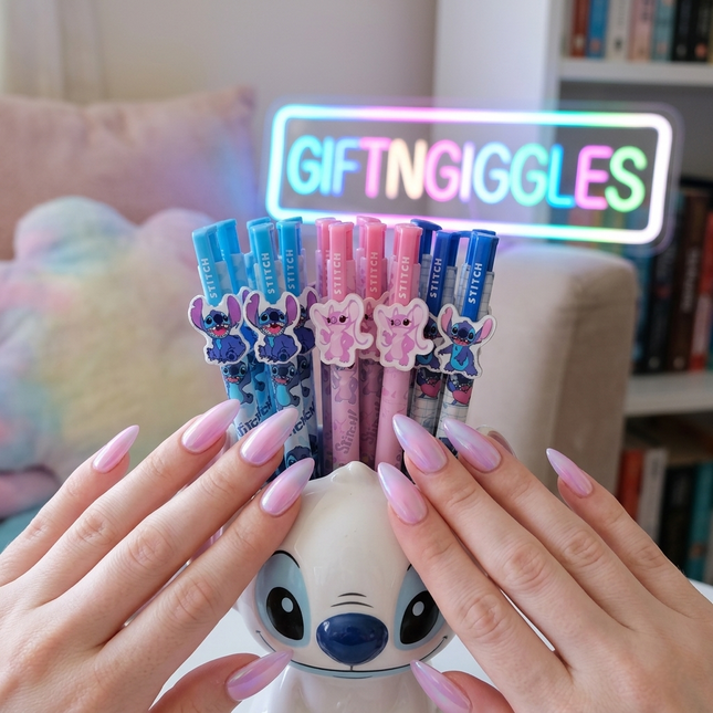 Cute Stitch & Angel Cartoon Pens