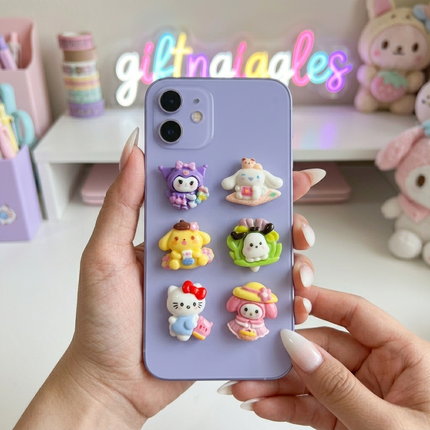 Cute Sanrio-Inspired 3D Decorative Character Stickers/Stick ons