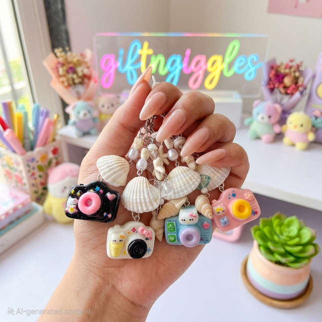 Pastel Camera Phone Charms 📸✨