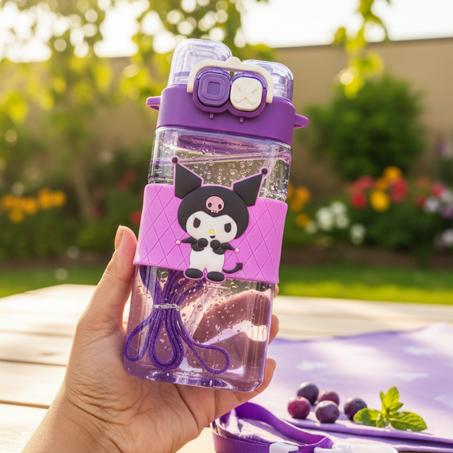 Dual Sipper Kuromi Water Bottle