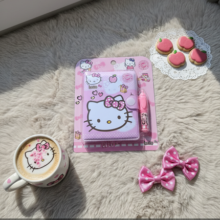 Cute Hello Kitty Diary with Pen