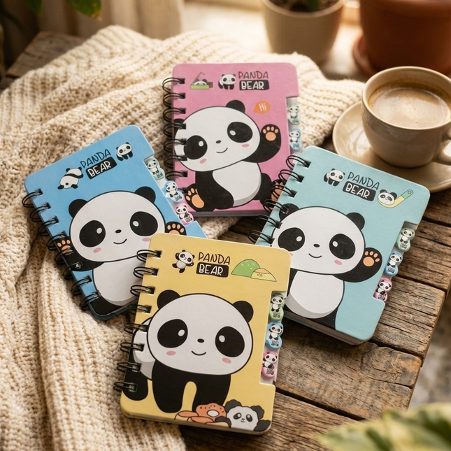 Cute Panda A6 Spiral Dairy