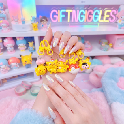 Kawaii Pokémon Pikachu Mini Zip Charm