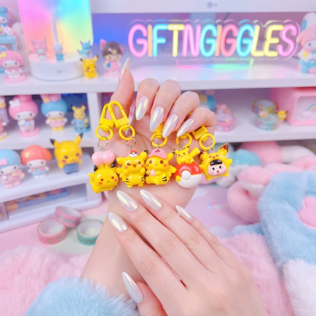 Kawaii Pokémon Pikachu Mini Zip Charm