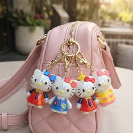 Adorable Hello Kitty Kawaii Acrylic Bag Charms & Keychain🎀💕