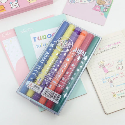 Glow Pen Set – 6 Vibrant Colors | Neon Marker Pens for Art, Crafts & School Projects